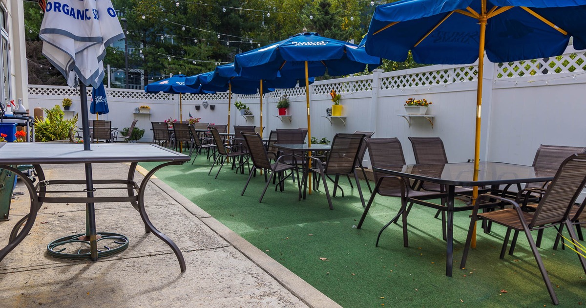 Outdoor seating area