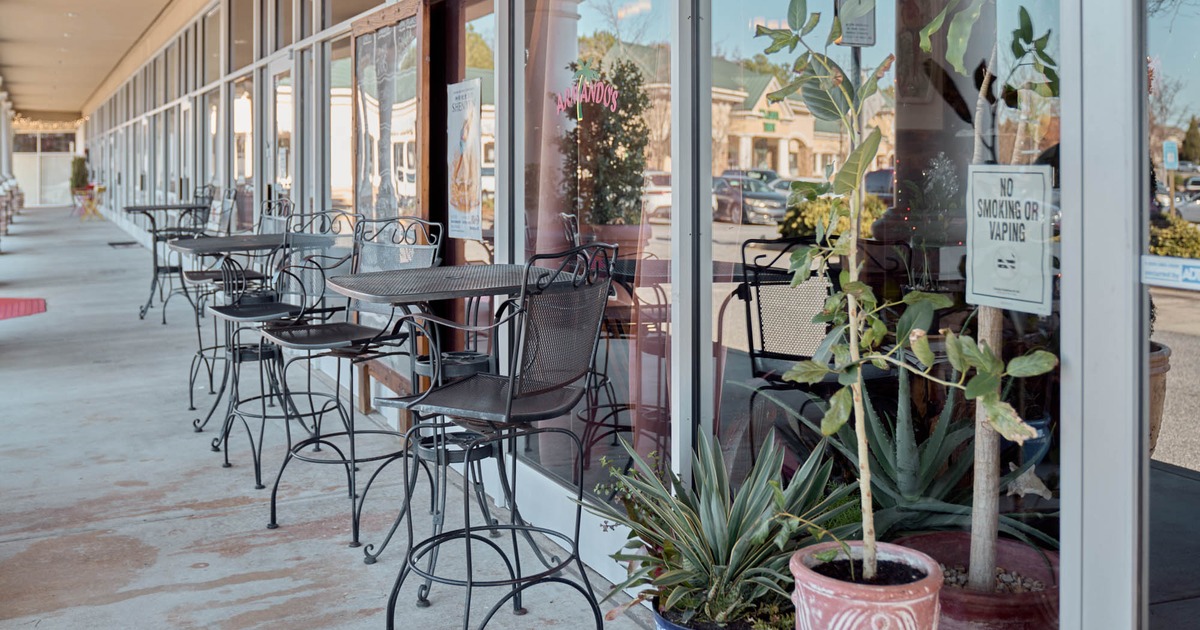 Exterior, seating area