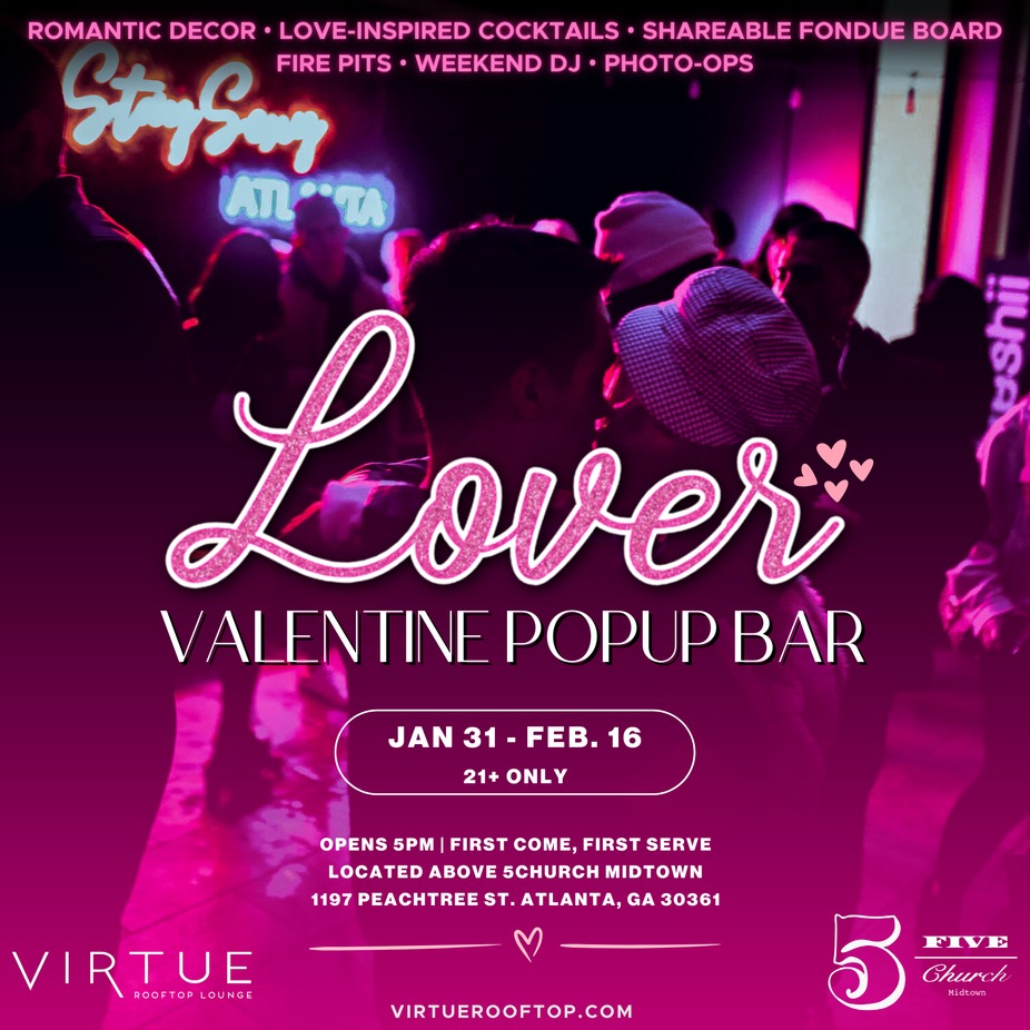 Lover Valentine Popup at Virtue Rooftop event photo