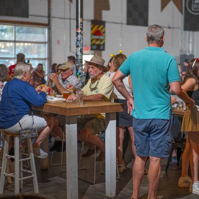 People at the restaurant.