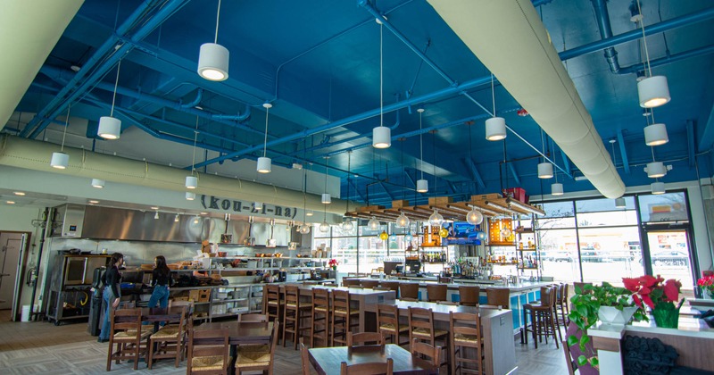 Interior, dining area