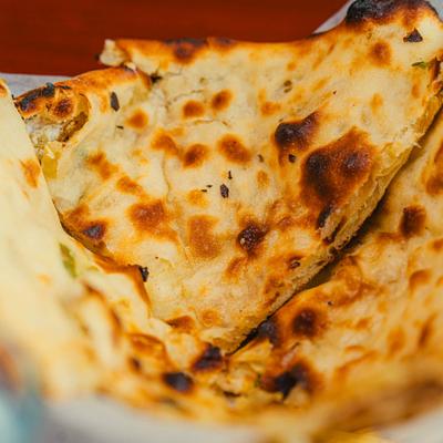 Kashmiri Naan, close up.