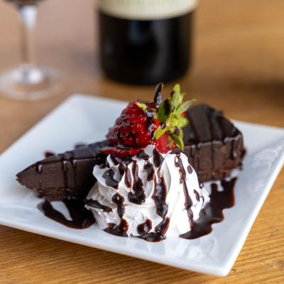 Flourless chocolate torte.