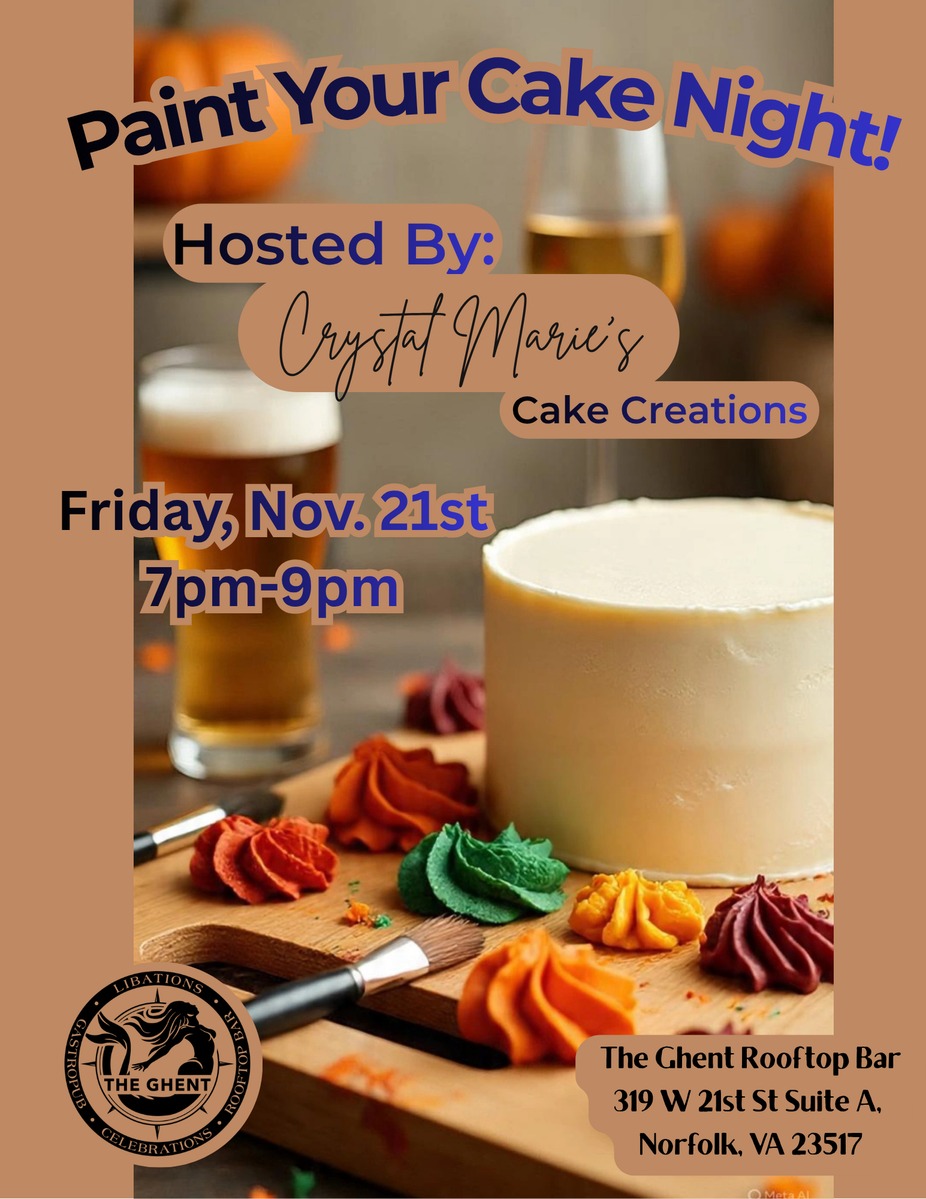 Paint Your Cake Night: An Edible Art Workshop with Crystal Marie event photo