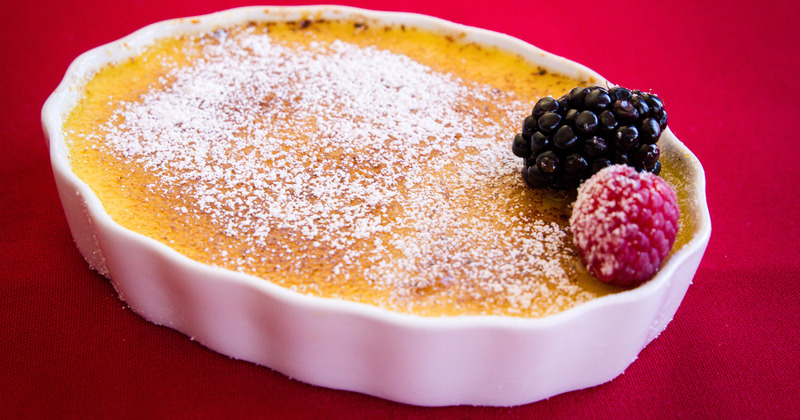 Fresh dessert with berries