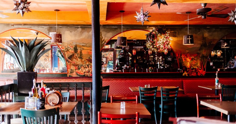 Interior space with tables and chairs