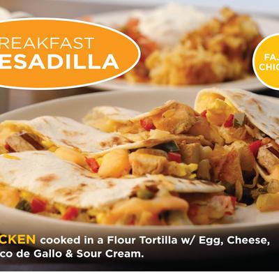 Breakfast Quesadilla.