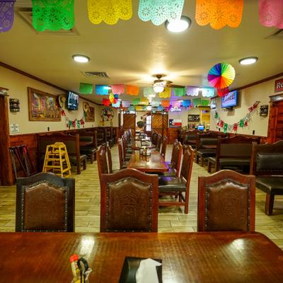 Interior, dining area.