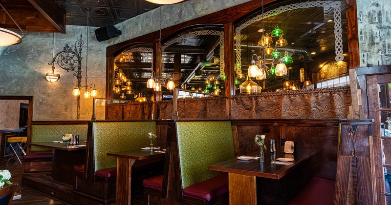 Interior, private booths