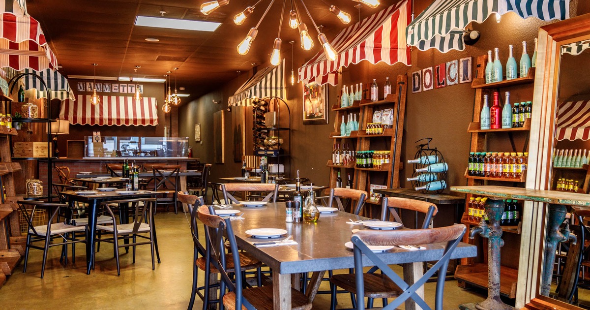 Interior, dining area