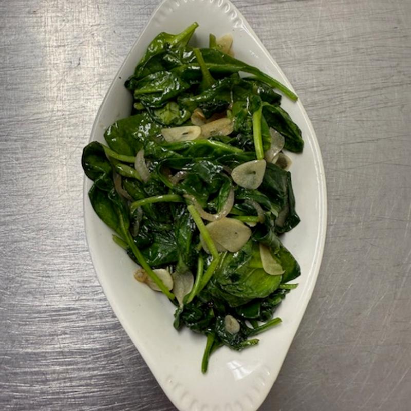 Sautéed Spinach, Onion Garlic, Lemon Juice photo