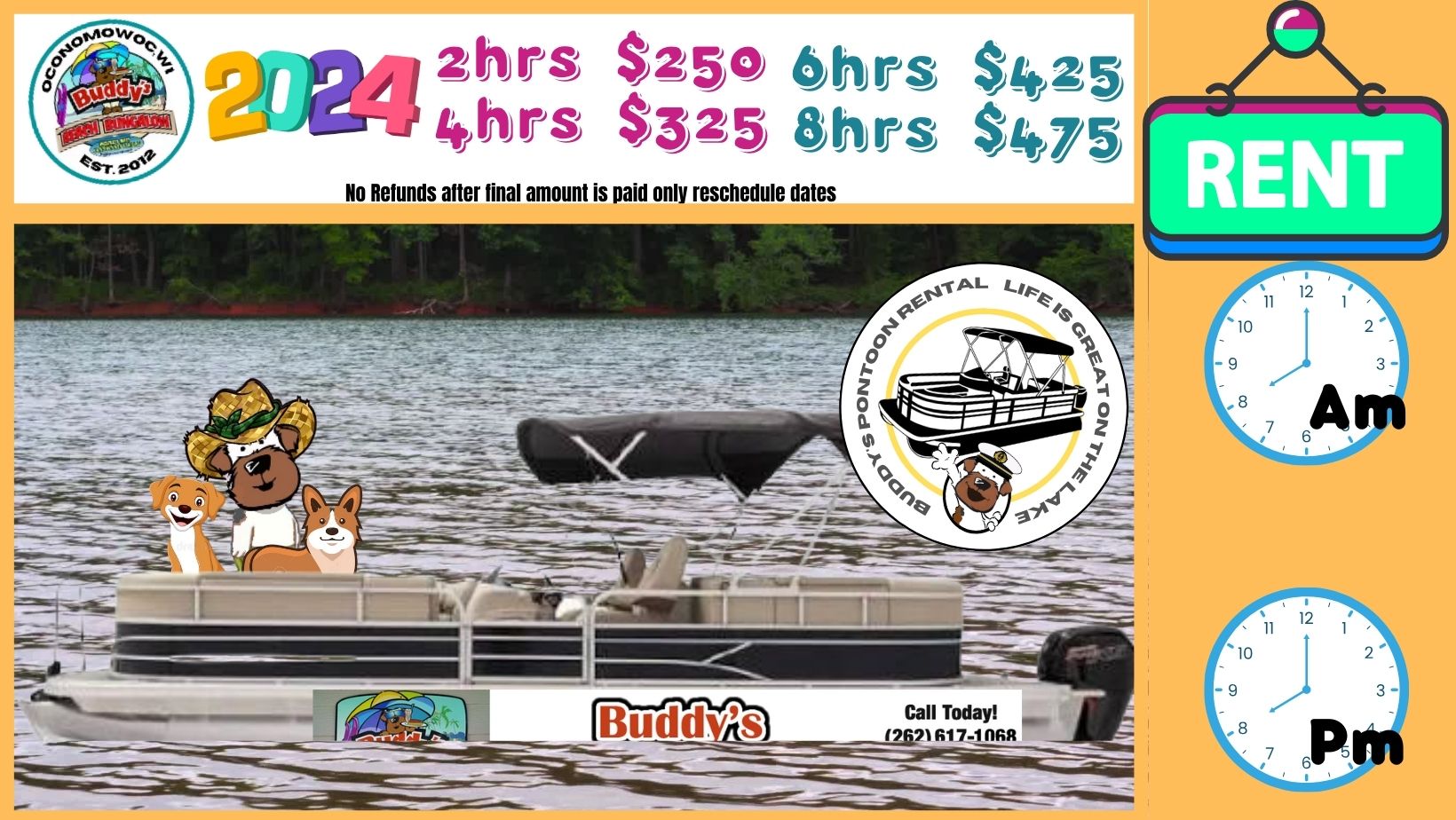 Buddy's Beach Bungalow & Buddy's Pontoon Rental Lac La Belle City