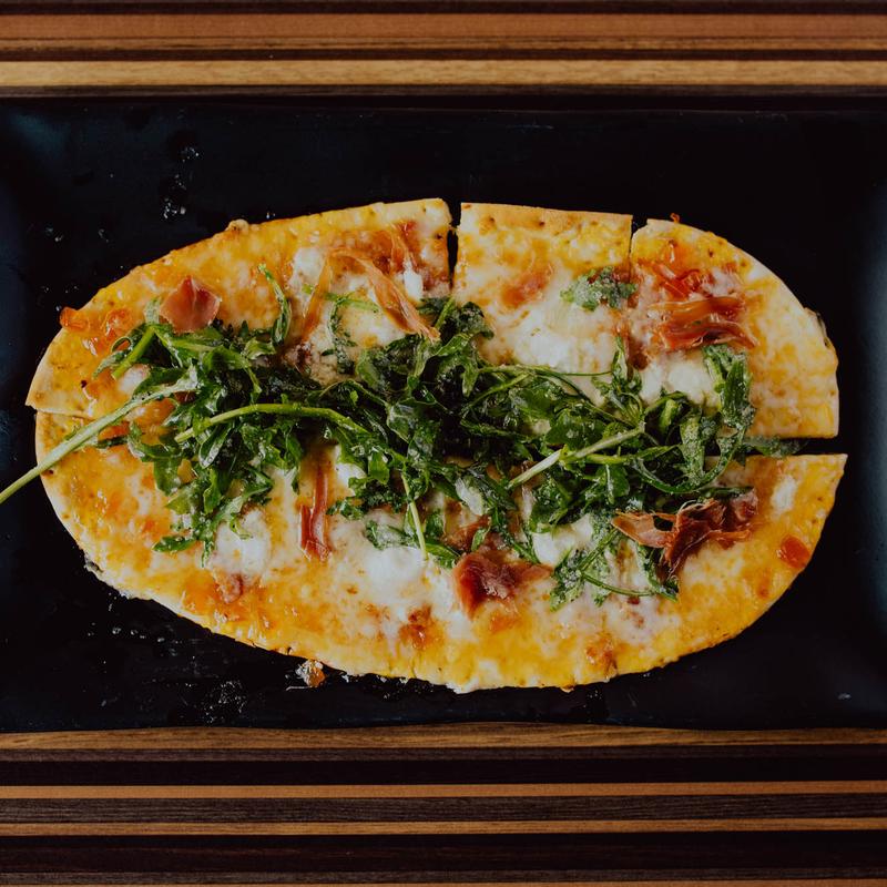 Peach & Prosciutto Flatbread photo