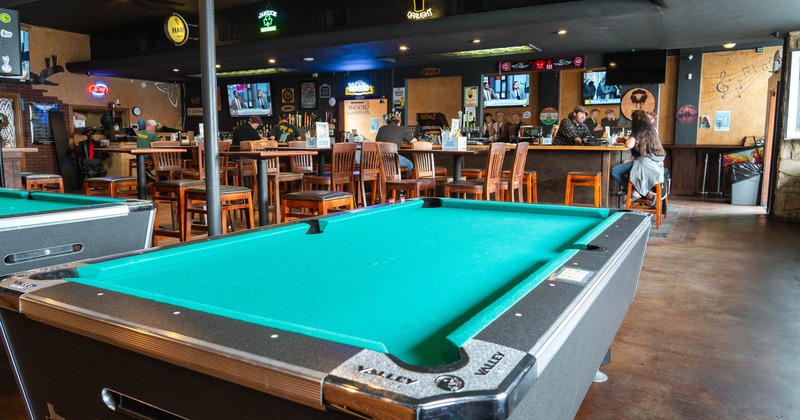 Interior, pool table