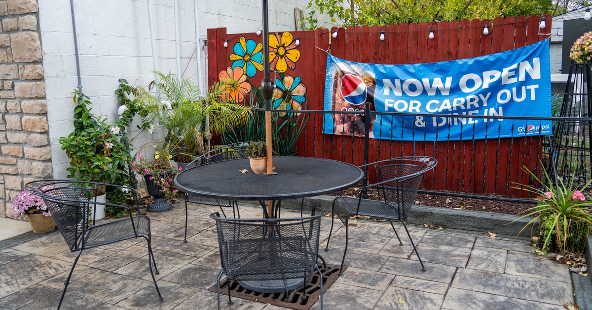 Exterior seating area