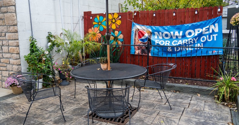 Exterior seating area