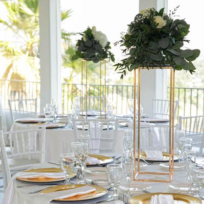 Fully set table, closeup.