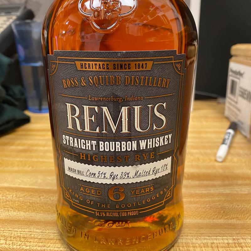REMUS highest rye Straight bourbon whiskey photo