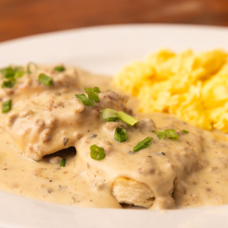 Biscuits & Gravy with Two Eggs photo