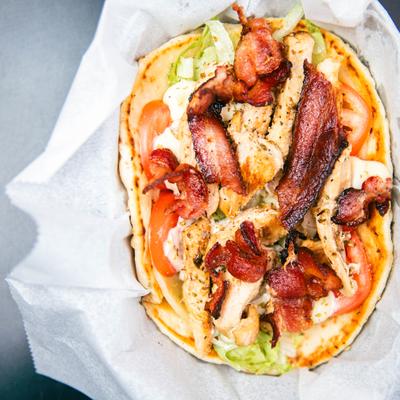 Chicken Club, top view.