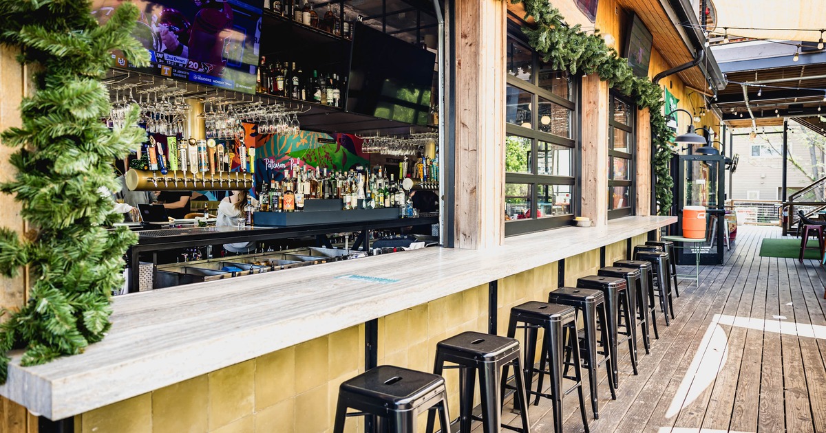 Exterior bar area