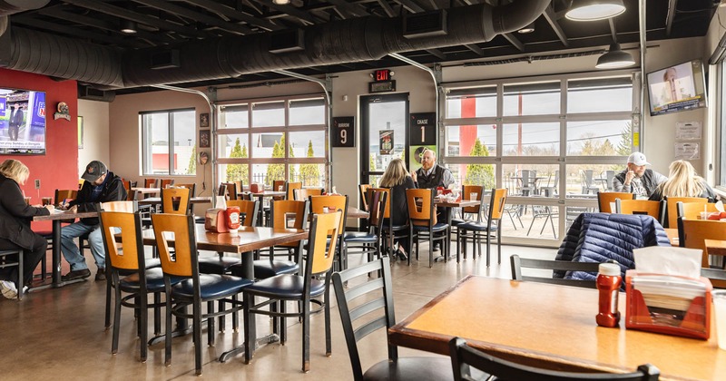 Interior, dining area