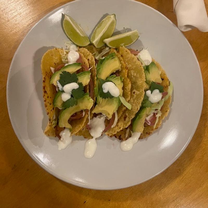 menu item 67 of 77, Blackened Shrimp Tacos