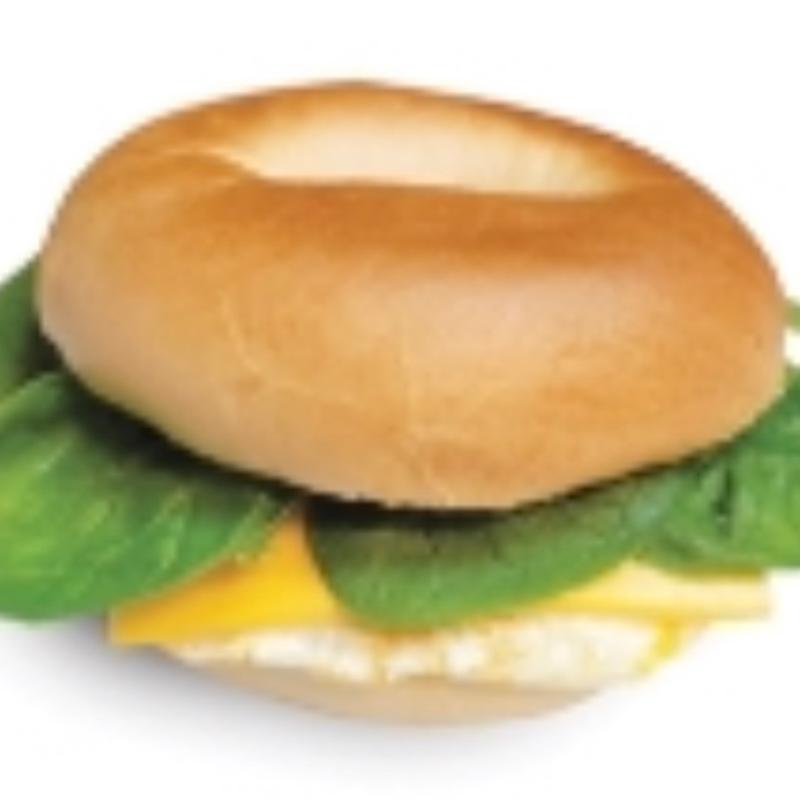 B10. Eggs, Cheese & Spinach Bagel photo