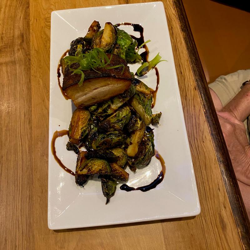 Pork Belly Over Brussel Sprouts photo