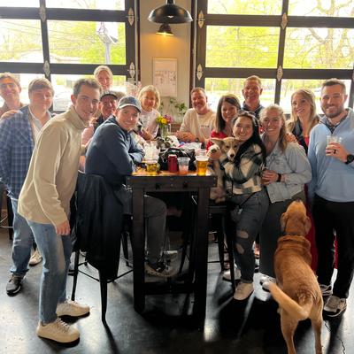 Group of people at table.