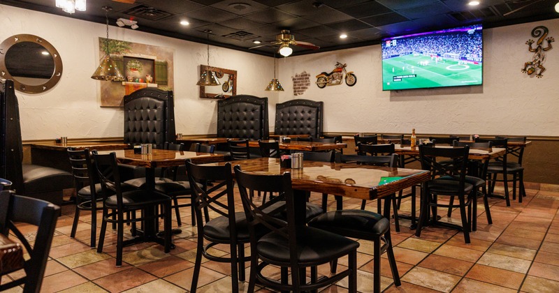 Cozy interior dining area