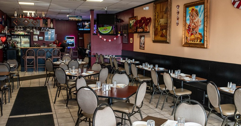 Interior, dining area