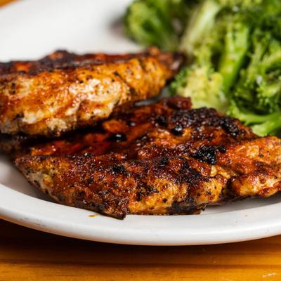 Grilled chicken dinner.