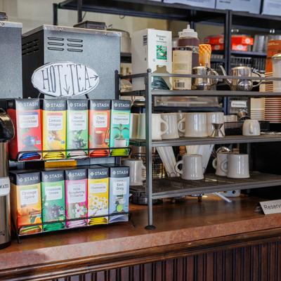 Interior, Hot tea bar.