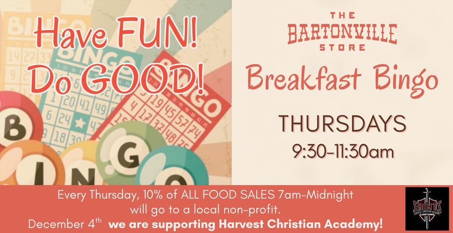 Breakfast BINGO at Bartonville Store event photo