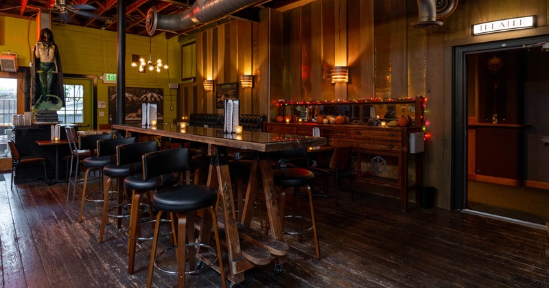 Bar table and bar stools