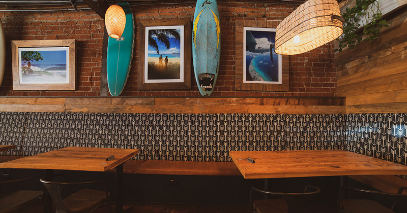 Interior, reserved tables