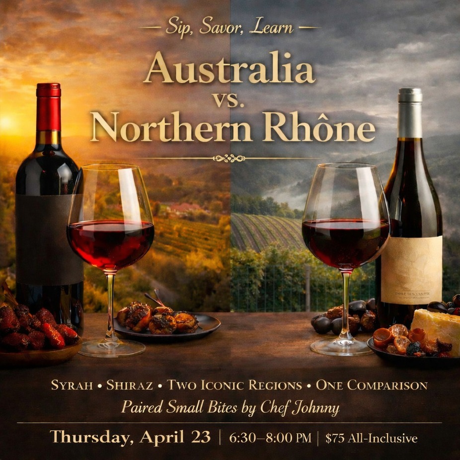 Sip, Savor, Learn:  Australia vs. Northern Rhône event photo