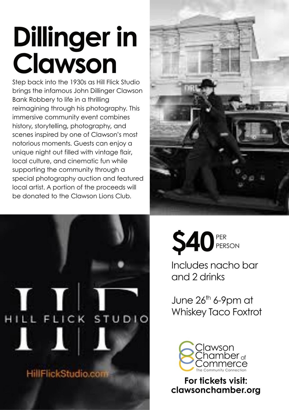 Dillinger in Clawson event photo