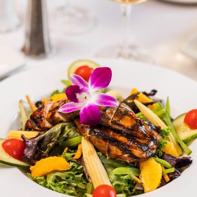 Grilled Salmon Salad.