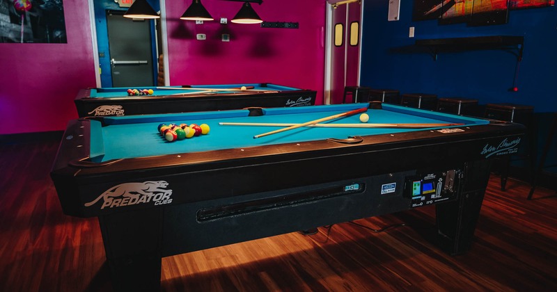 Interior, billiard game area