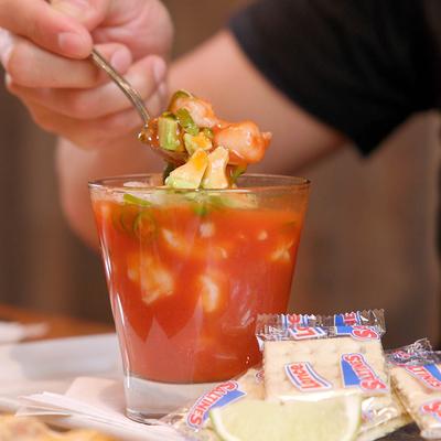 shrimp cocktail, Los Compadres Cantina, Tex Mex, Roanoke, Texas.