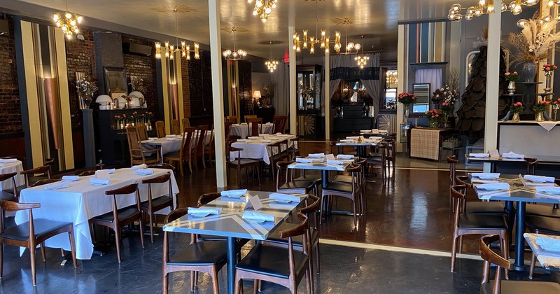 Interior, dining area