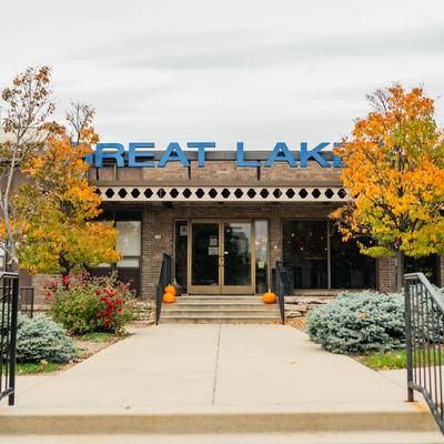 Great Lakes Distillery outside.