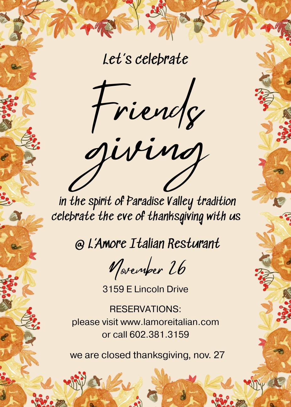 Friendsgiving event photo