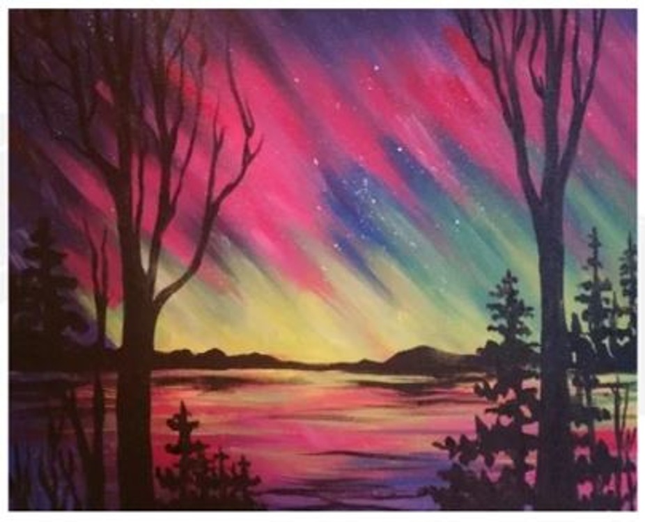 Paint Nite: Northern Summer Skies event photo