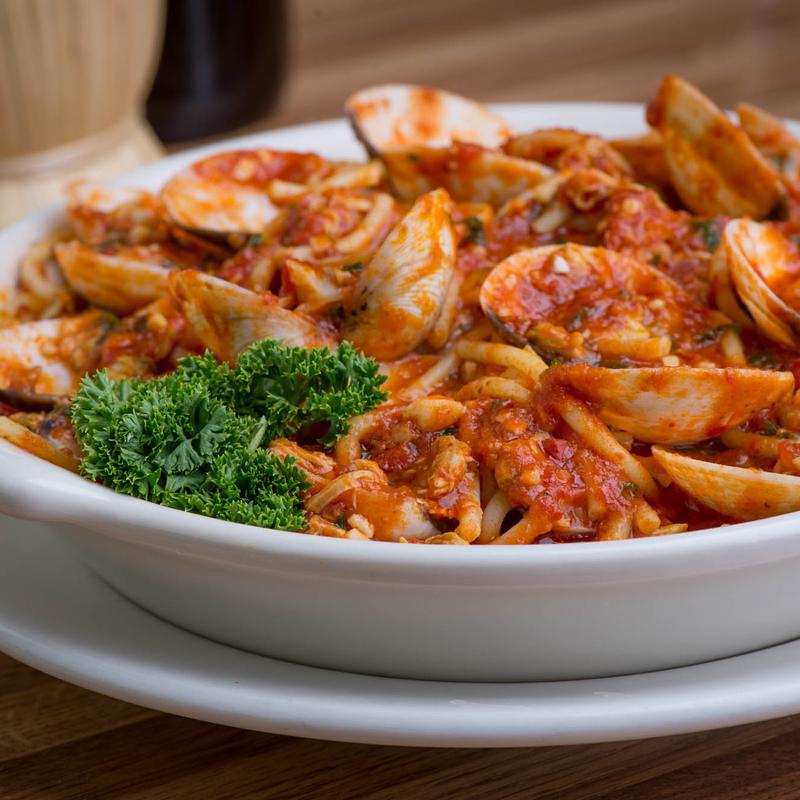 Spaghetti with Clams (Red Sauce) photo