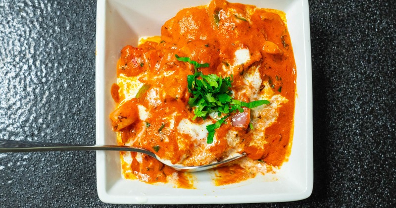 Chicken Tikka Masala with onions, bell pepperand gravy