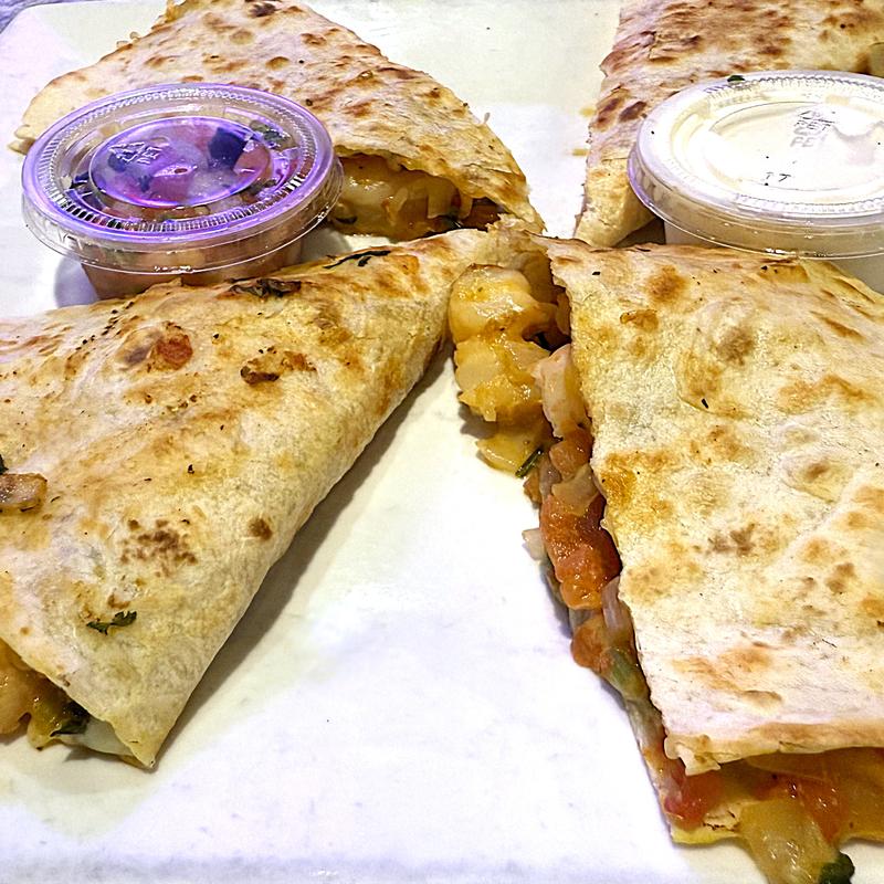 menu item 31 of 122, Shrimp and Pico Quesadilla