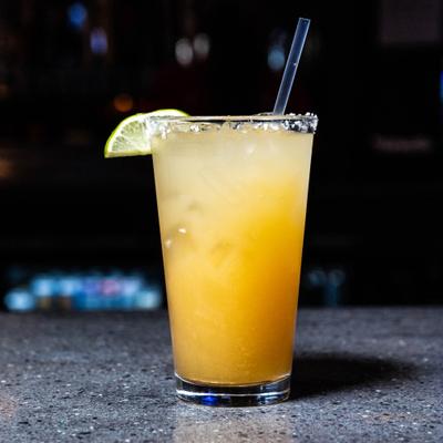 Margarita in a pint glass.